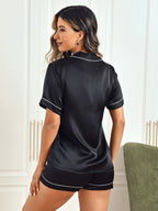 Conjunto de Pijama Corto de Seda Pura
