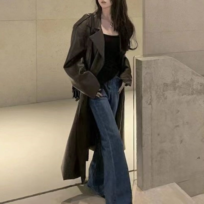 Gabardina de cuero Franco