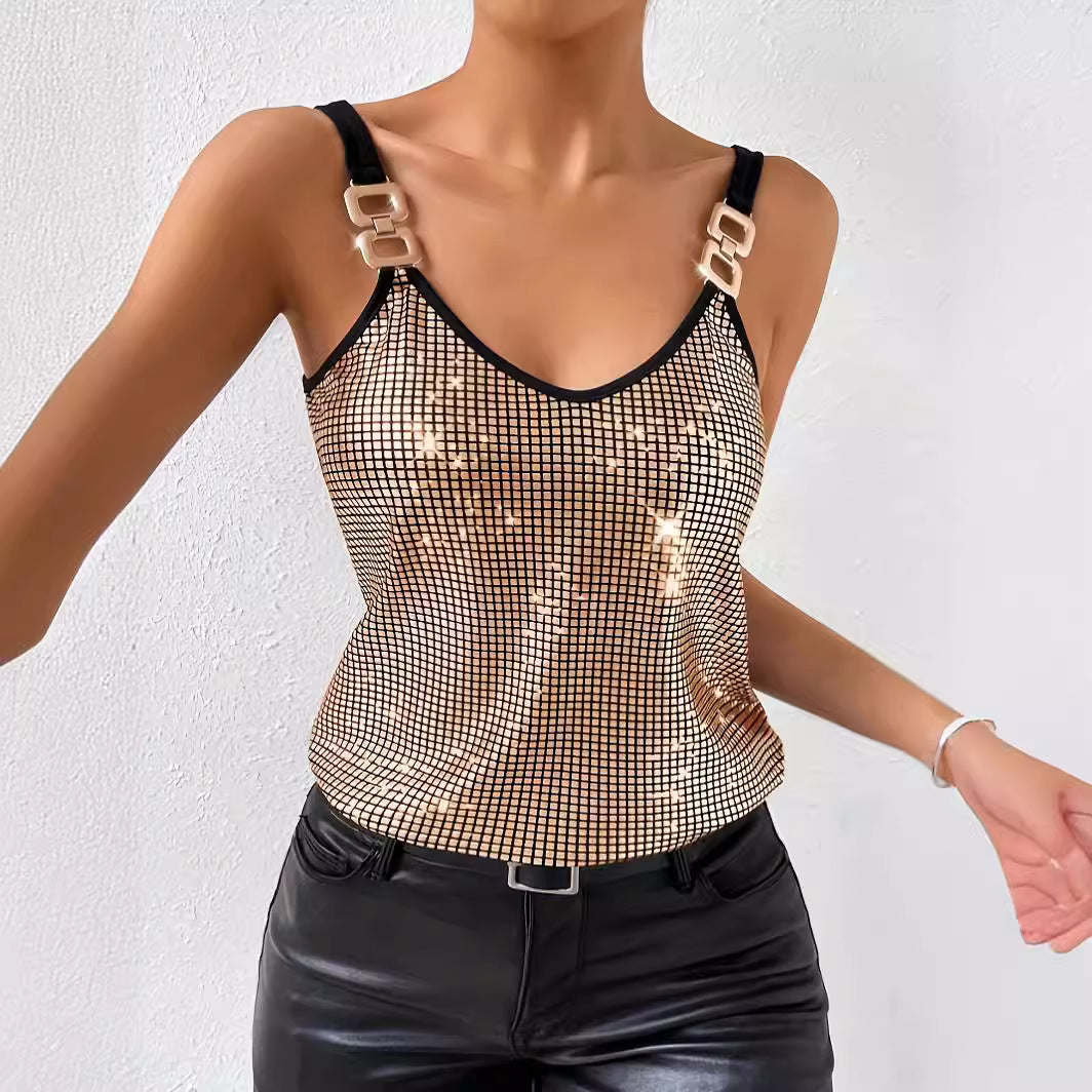 Sequined Tank Top