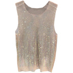 Camiseta sin mangas brillante