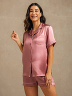 Conjunto de Pijama Corto de Seda Pura