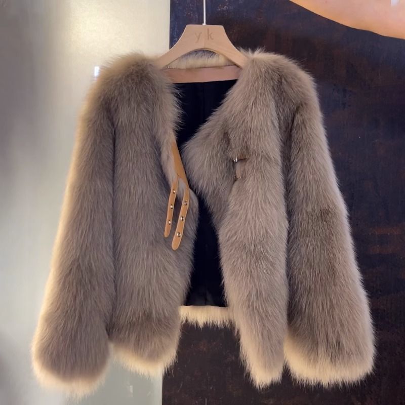 Chaqueta de pelo mullido