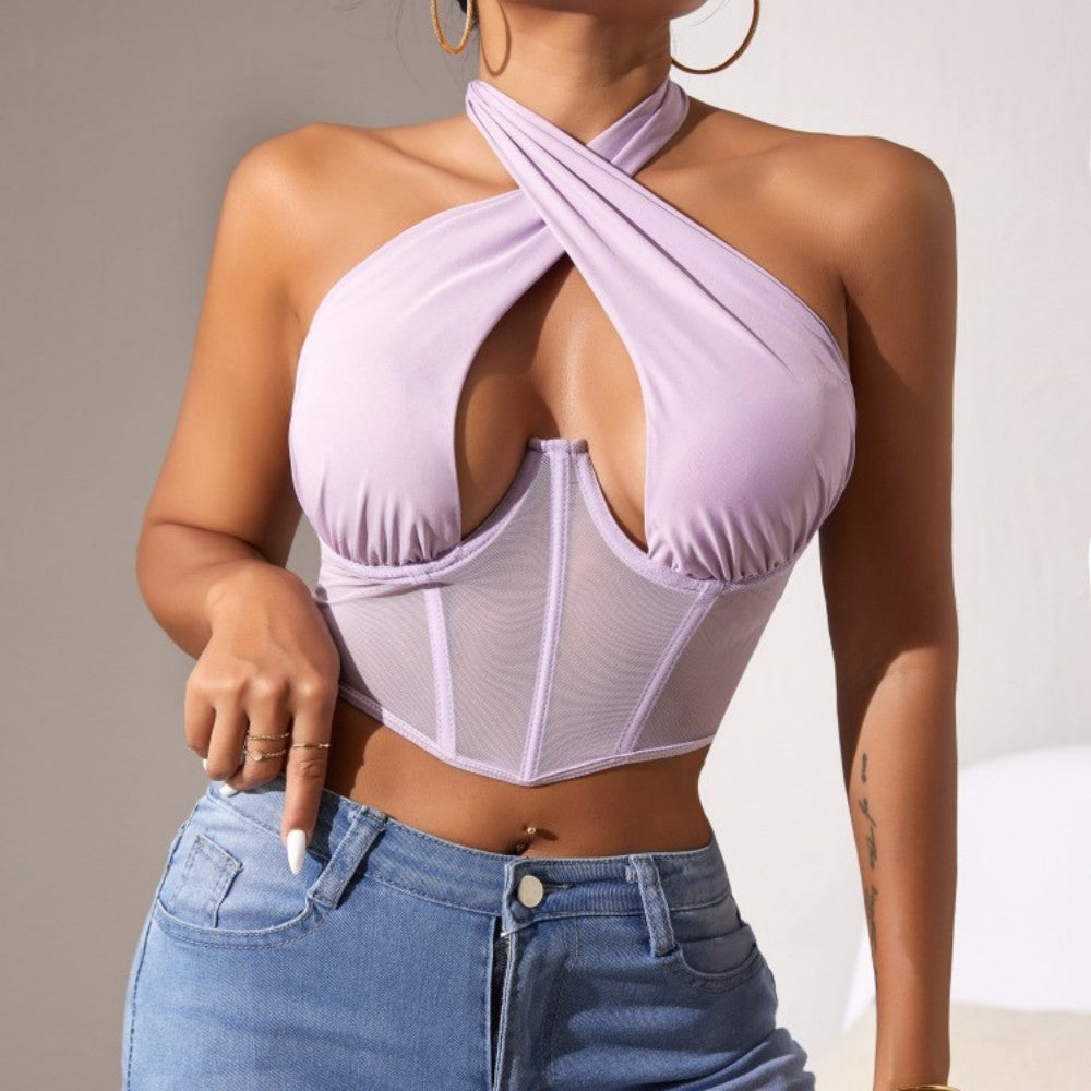 Cross Halter Corset