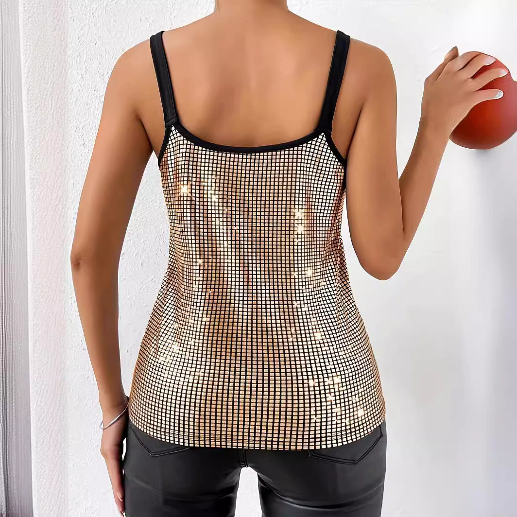 Sequined Tank Top