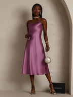 Vestido Largo de Seda Pura con Tirantes Finos