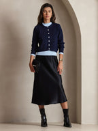 Vestido Largo de Seda Pura con Tirantes Finos