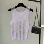 Camiseta sin mangas brillante