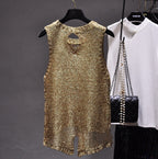 Blusa de lujo con lentejuelas