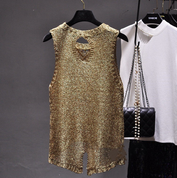 Blusa de lujo con lentejuelas