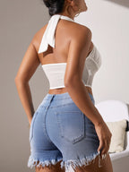 Cross Halter Corset