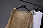 Inclined Sequined Blouse