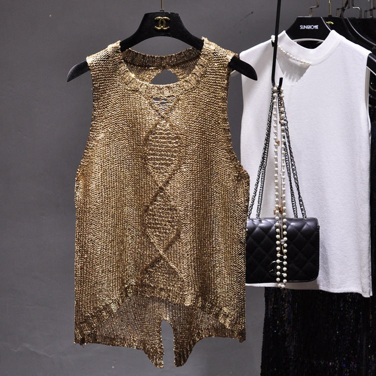 Blusa de lujo con lentejuelas