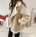 Chaqueta holgada de patchwork