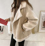 Chaqueta holgada de patchwork