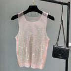 Camiseta sin mangas brillante