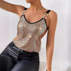 Sequined Tank Top