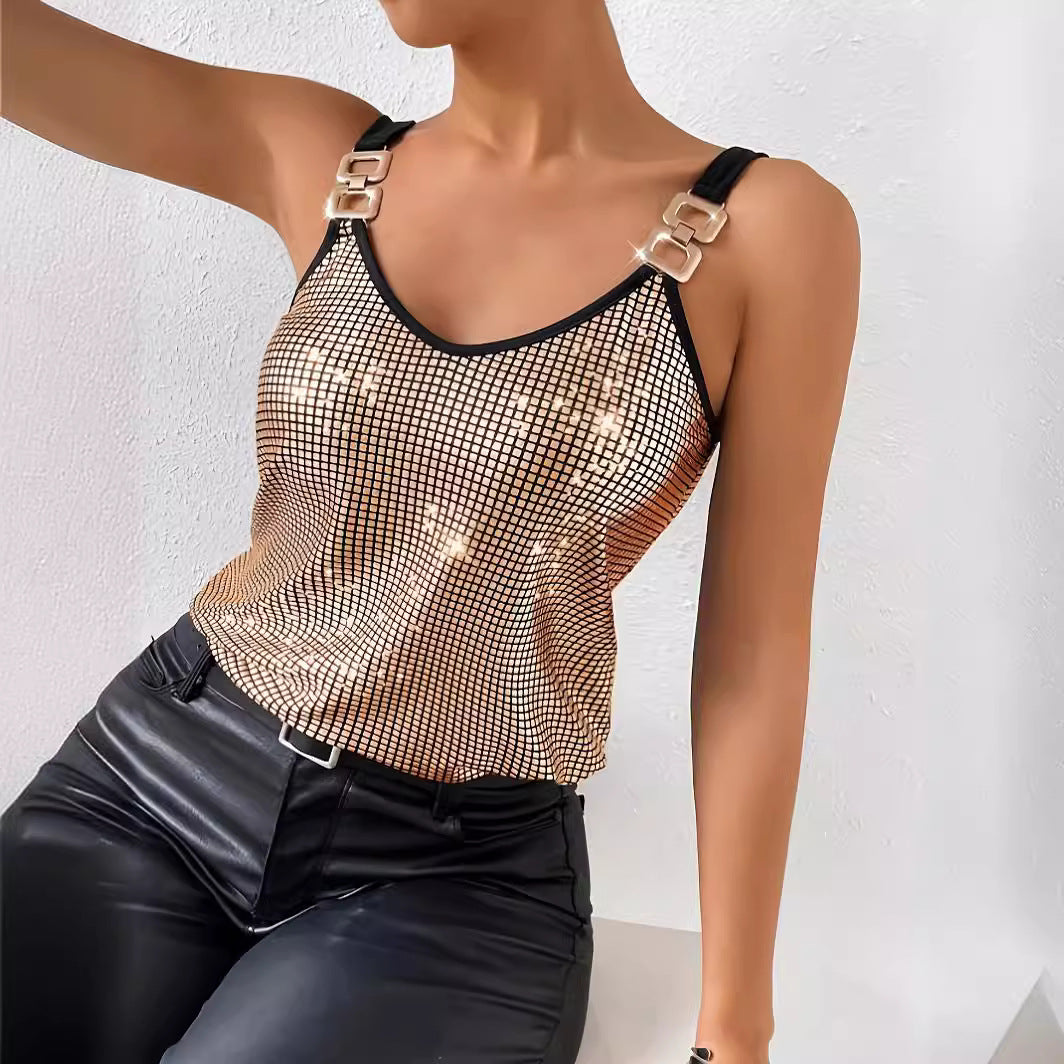 Sequined Tank Top