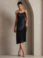 Vestidos Maxi Largos de Seda Pura con Tirantes