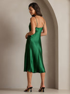 Vestidos Maxi Largos de Seda Pura con Tirantes
