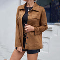 Chaqueta tipo sobre de ante