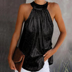 Camiseta sin mangas con cuello halter