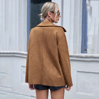 Chaqueta tipo sobre de ante