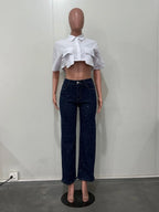 Vaqueros Rhinestone Denim