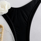 Bikini bandeau con estampado floral