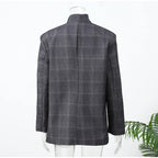 Chaqueta blazer con estampado irregular