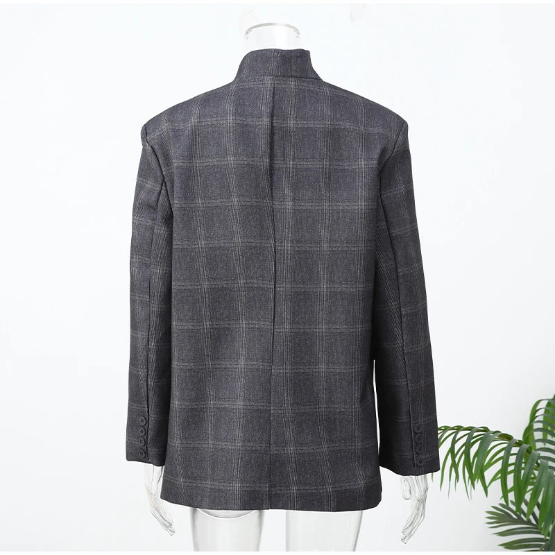 Chaqueta blazer con estampado irregular