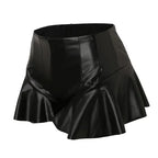 Shorts Ruffle Leather