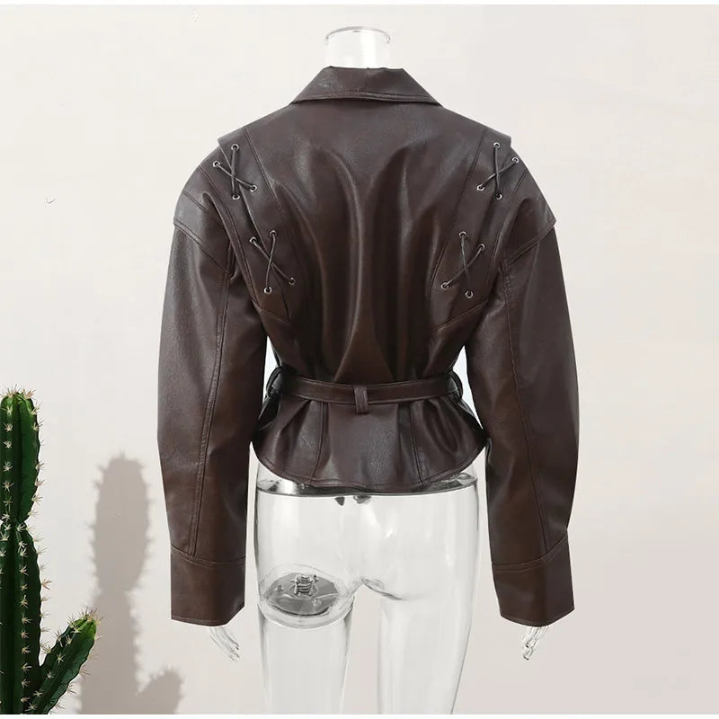 Chaqueta con cinturón