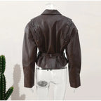 Chaqueta con cinturón
