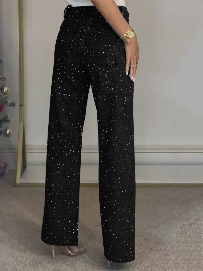 Vaqueros Rhinestone Denim