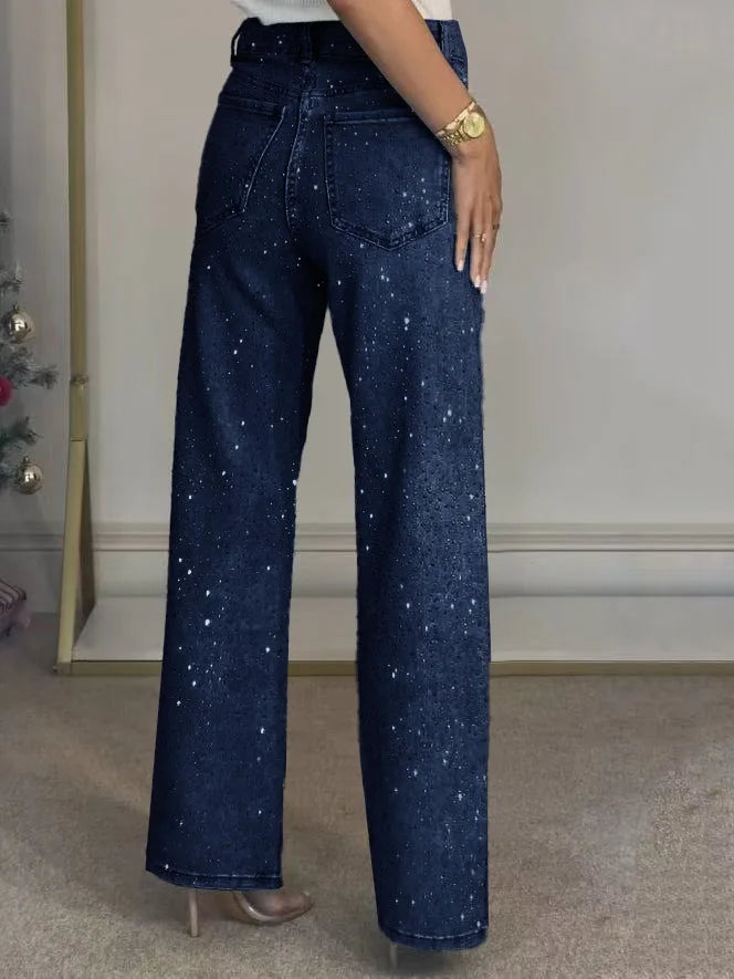 Vaqueros Rhinestone Denim
