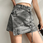 Shorts Denim Spliced