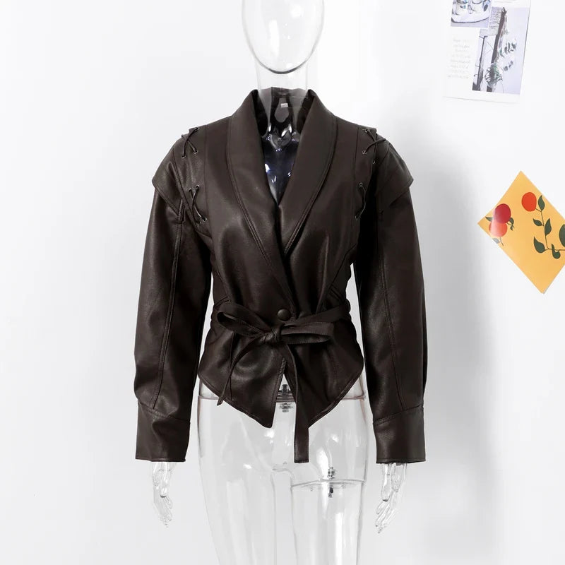 Chaqueta de cuero vintage