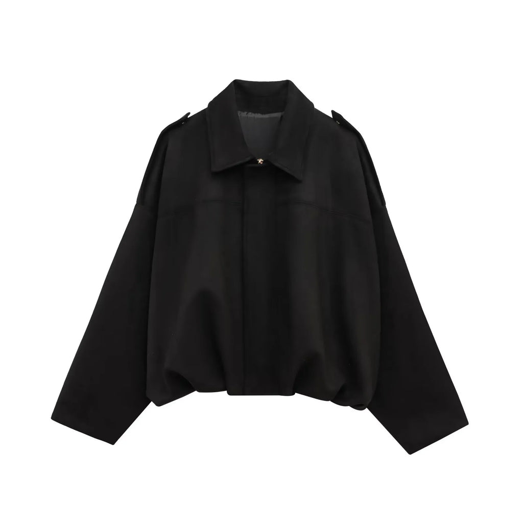 Chaqueta de ante sintético para mujer