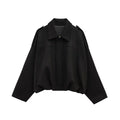 Chaqueta de ante sintético para mujer