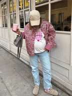 Chaqueta acolchada con estampado floral de Urraca
