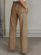 Vaqueros Rhinestone Denim