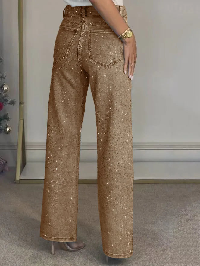 Vaqueros Rhinestone Denim
