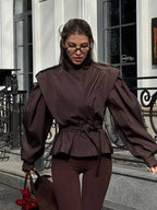 Chaqueta trench corta