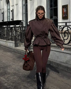 Chaqueta trench corta