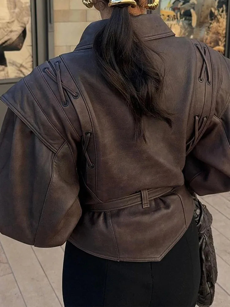 Chaqueta con cinturón