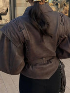 Chaqueta con cinturón