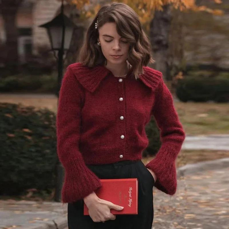 Cárdigan con cremallera y estampado jacquard