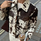 Chaqueta estampada de lunares