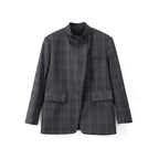 Chaqueta blazer con estampado irregular