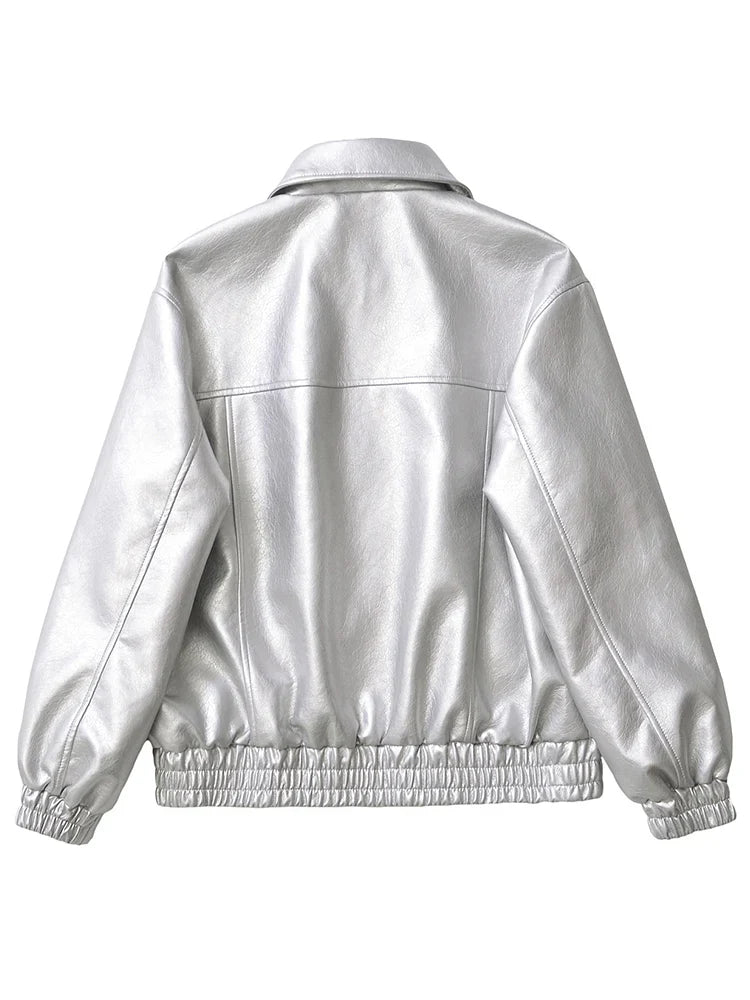 Chaqueta de cuero Retro Moto